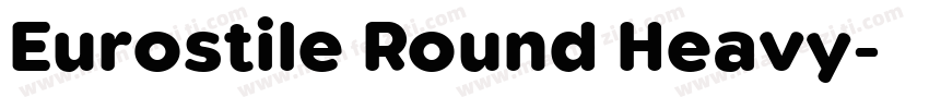 Eurostile Round Heavy字体转换